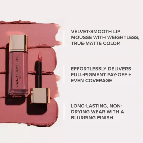 Anastasia Beverly Hills Lip Velvet Peachy Nude | Full Size | New without Box - Picture 4 of 5